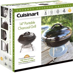 Cuisinart CCG-190 Portable Charcoal Grill, 14-Inch, Black